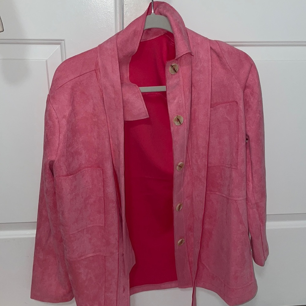 Pink Trench Coat
